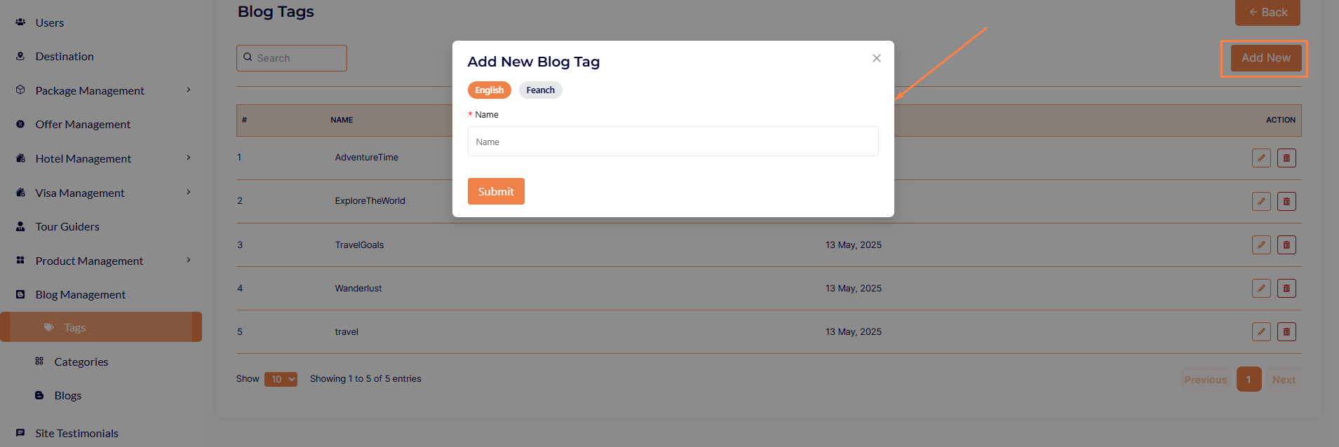 Tags