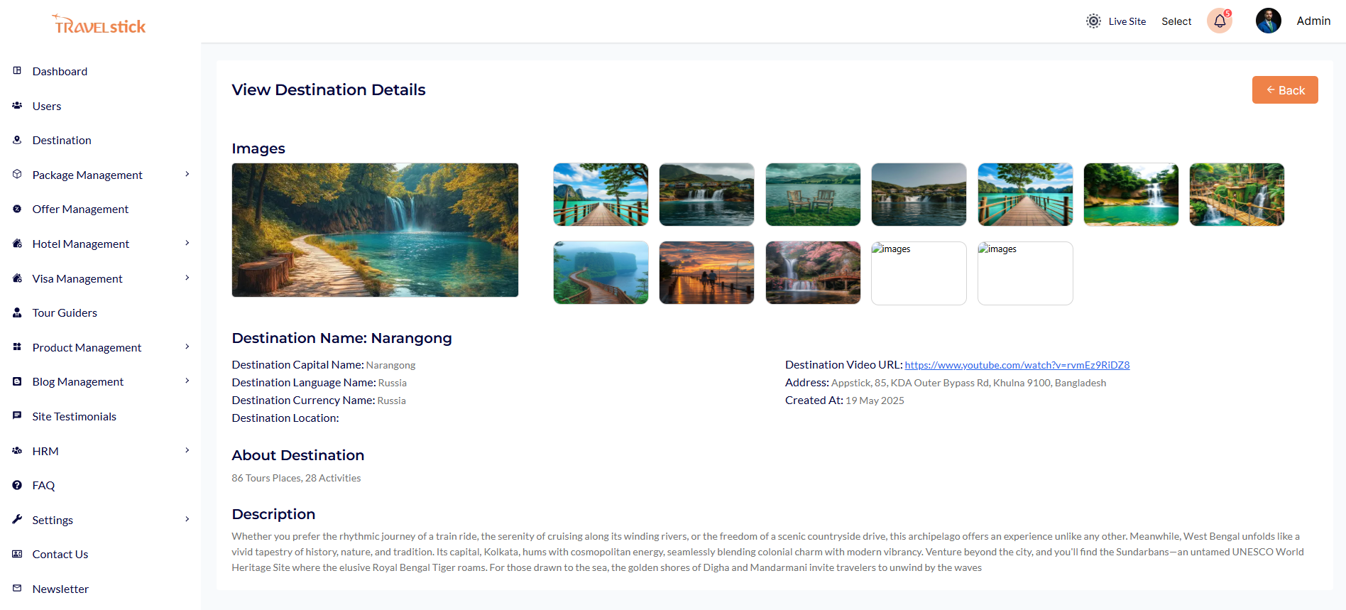 Destinations