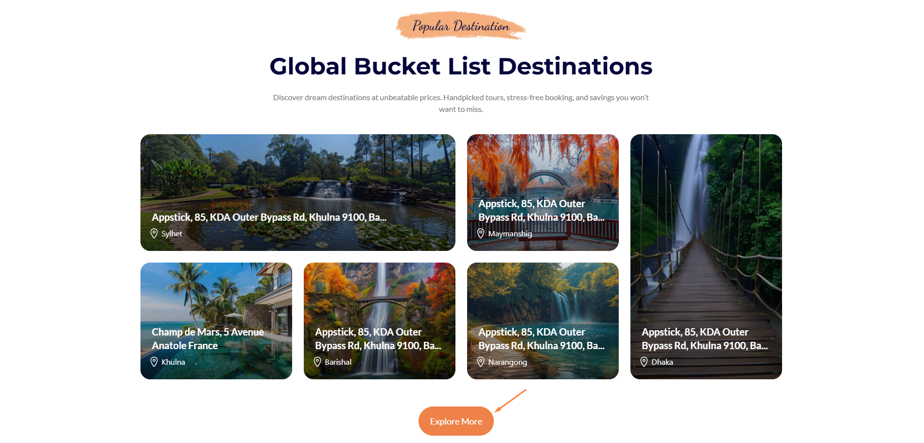 Popular Destinations