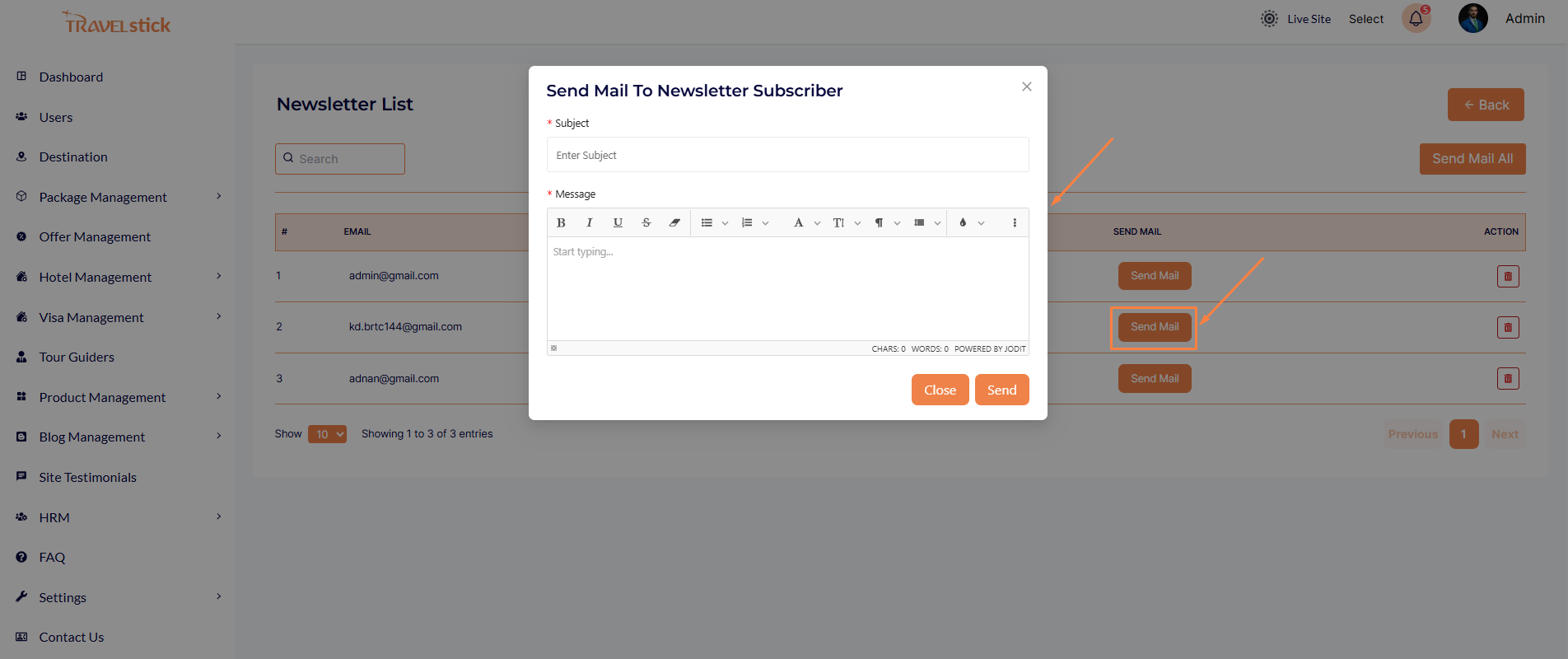 Send Mail